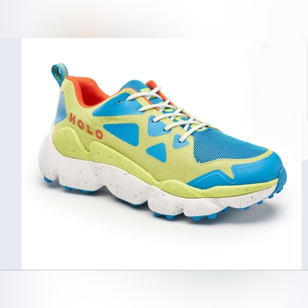 Holo Women's Nephelae Hi-Viz bright blue green orange sneakers size 12 brand new